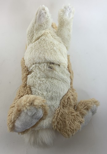 Folkmanis Hand Puppet Floppy Bunny Rabbit Plush 18 inch Lop Ears Beige White - Picture 5 of 6