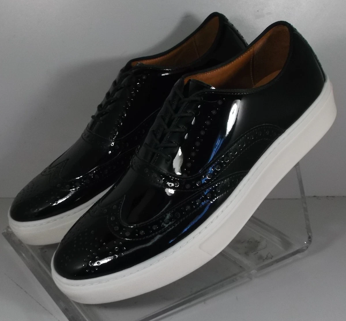 Johnston and murphy patent best sale leather