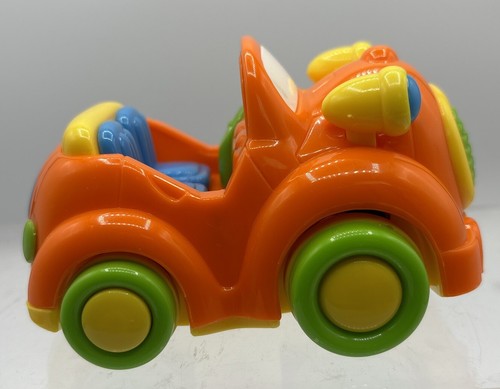 Super Cute Eyes Wiggle Rolling Colorful Preschool Car TOYI City 4" x3" x 2.5" - Picture 2 of 7