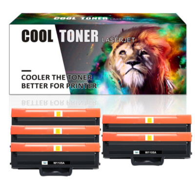 5 105A Toner+Chip Compatible with HP W1105A Laser MFP 137fnw 107a 107w 135a 135w