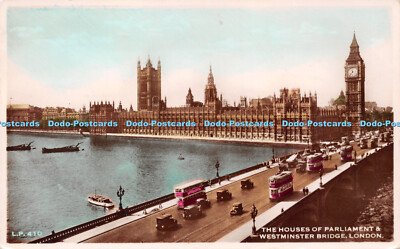 R255089 L P 410 The Houses of Parliament and Westminster Bridge London Lansdowne
