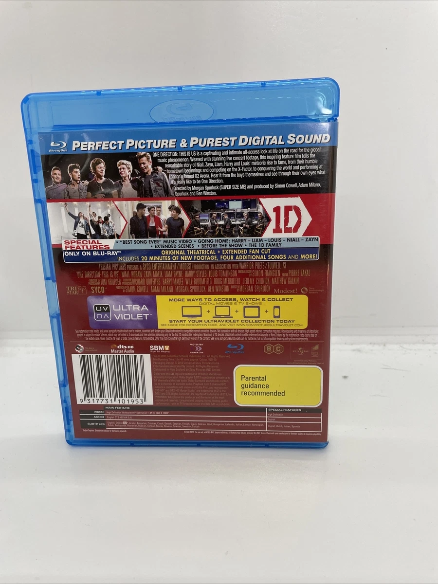 1D One Direction This is Us Concert Documentary Blu Ray