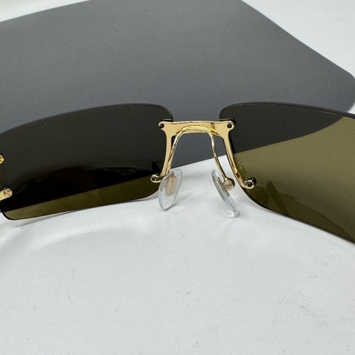 Gafas de sol vintage Bvlgari 626 101/73 doradas sin montura 62 mm Bulgari - Imagen 19 de 21