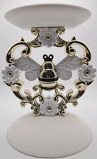 Bath & Body Works Bridgerton Bee Pedestal 3 Wick Candle Holder NEW