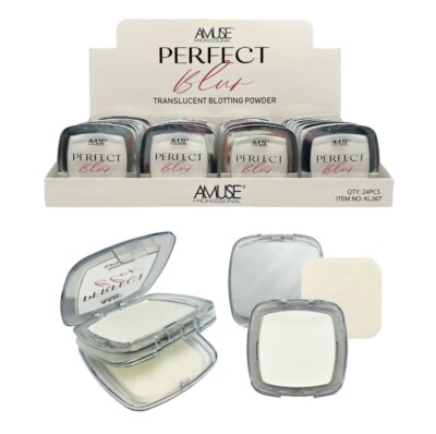 1x Amuse Perfect Blur Powder Compact Control Oily Skin, Keep Makeup Fresh Longer