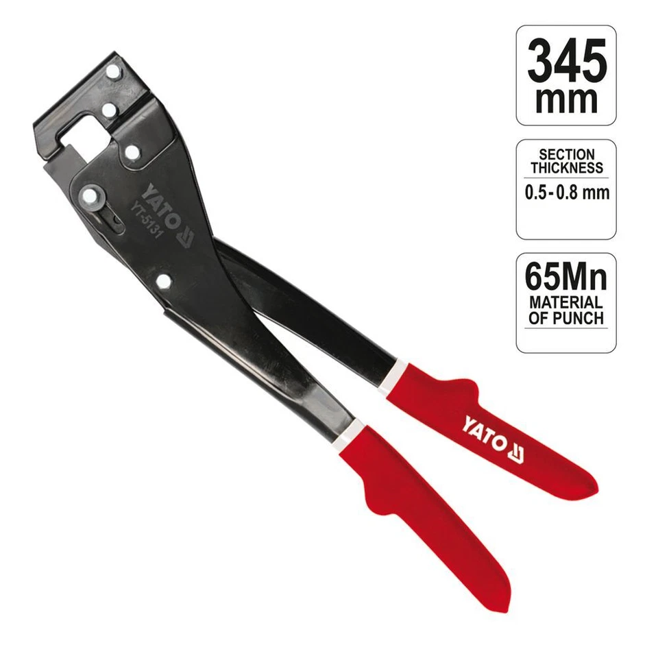 Profil Krimperzange Trockenbau Zange Verbundzange Ständerwerk 354mm YT-5131 - Bild 2 von 4