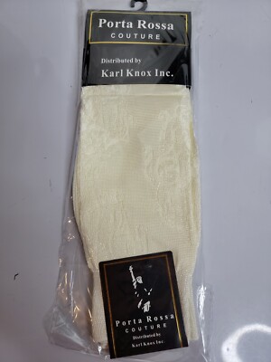 Mens Dress Socks Porta Rossa Couture Ivory One Size Fits 9-11 | eBay