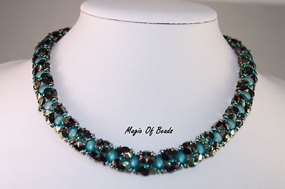 #98- Unikat ! Handmade ! Halskette ''Elfi'' in Blau
