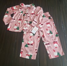 Carter  s Baby Girl Size 18 Months Christmas Pajamas Santa  Penguin Just One You