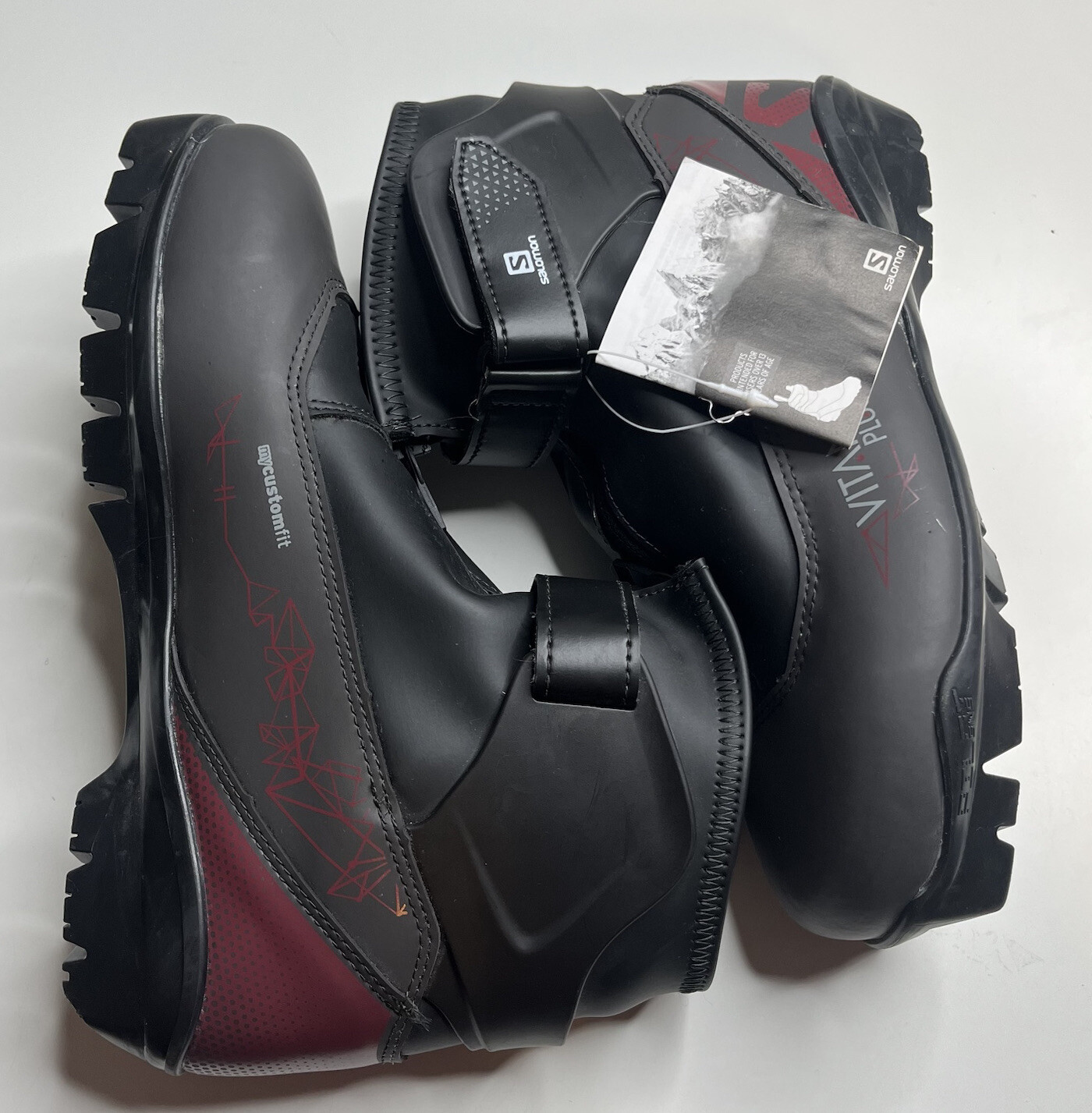 Salomon NWOB Vitane Plus Pilot Nordic Stivali da sci da donna 7 Sf20