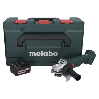 Metabo W 18 L 9-125 Akku Winkelschleifer 18 V 125 mm + 1x Akku 4,0 Ah + metaBOX