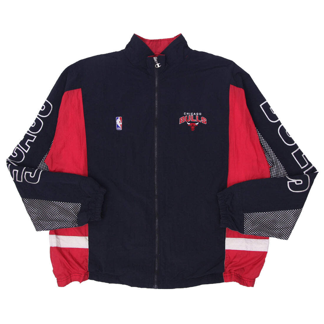 Vintage Champion Chicago Bulls Full Zip Windbreaker Jacket Vintage Champion Chicago Bulls Full Zip Windbreaker Jacket