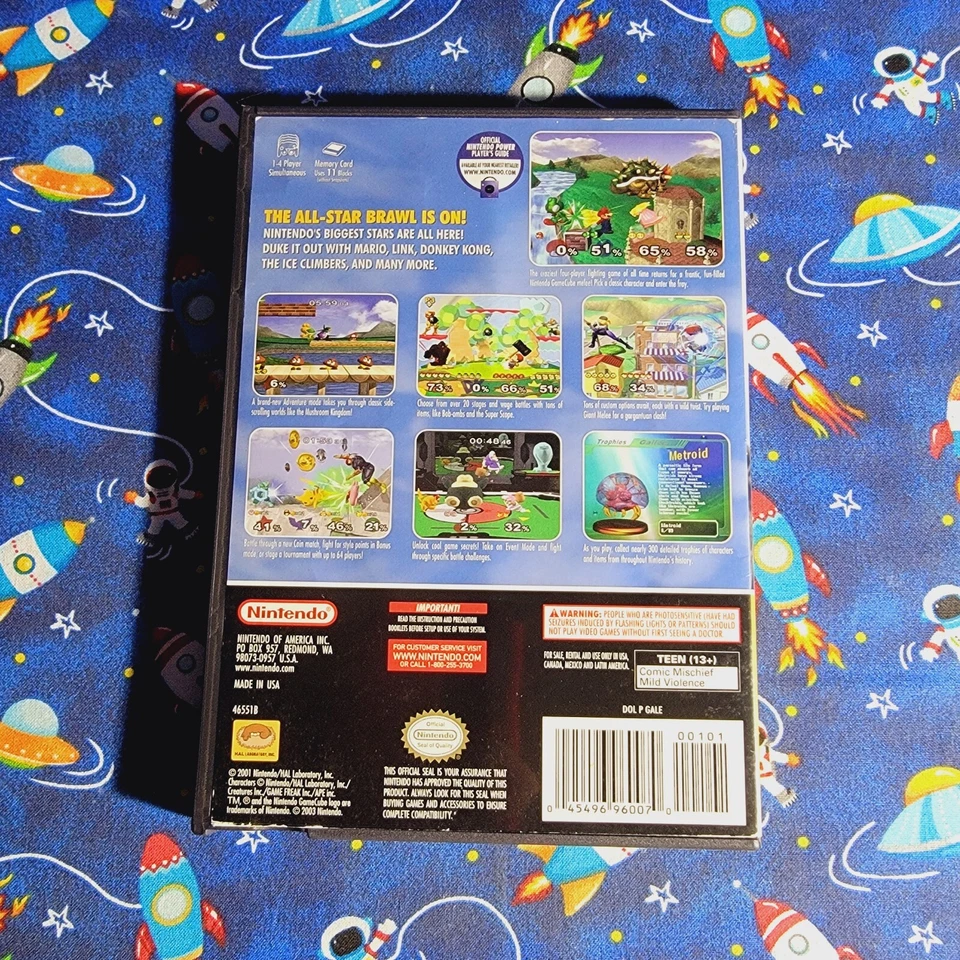 Super Smash Bros Melee (Nintendo GameCube) Game & Case Players Choice - Image 3 of 4