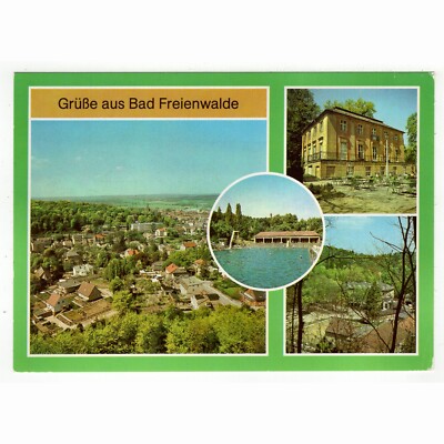 AK Bad Freienwalde (Oder) view from the lookout tower, bath, culture house A. Pushkin