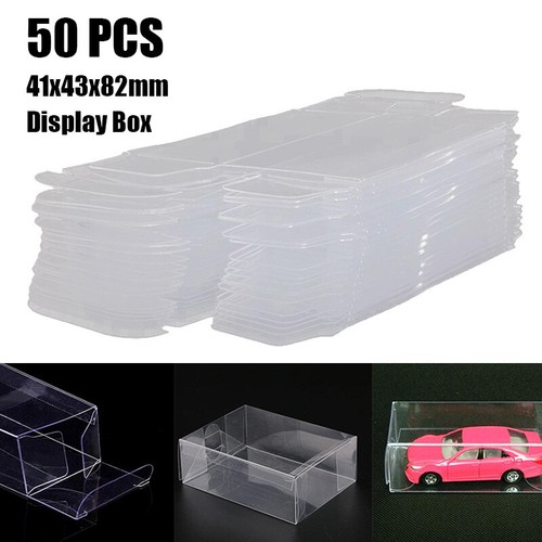 50 Stück 41X43X82mm Modell Auto Spielzeug Vitrine Für 1:64 PVC Aufbewahrung Box - Bild 2 von 17