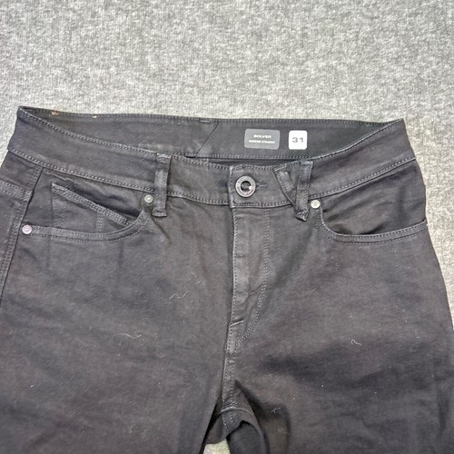 Volcom Jeans Solver Herren Größe 31 Jeans Schwarz Freizeit Urban Streetwear - Bild 2 von 7