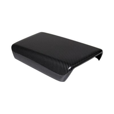 Carbon Fiber style Console Armrest Hard Cover For Tesla Model 3 & Y 2017-2023