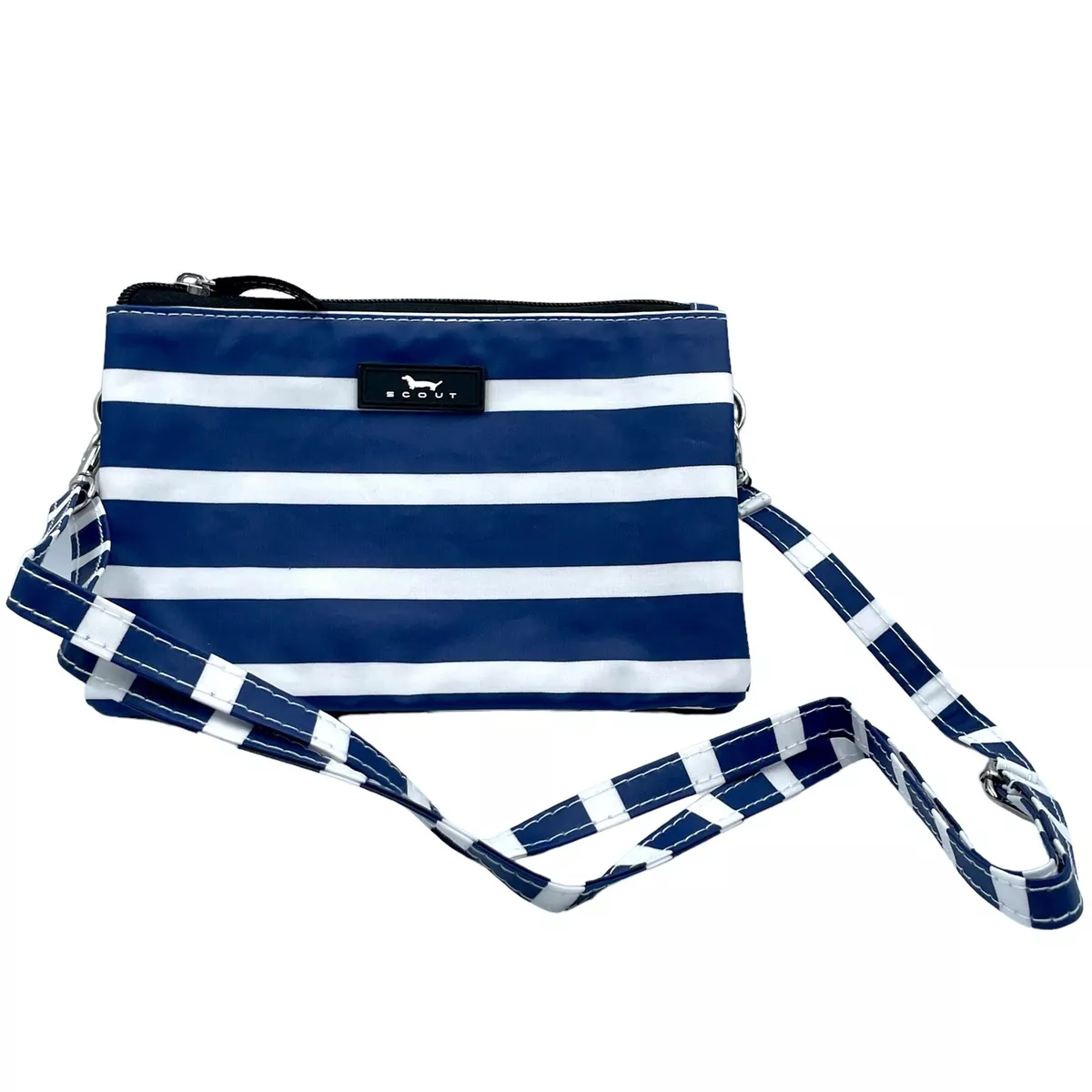 Navy clearance stripe bag