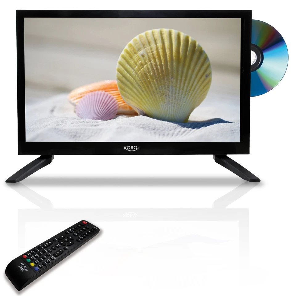 Xoro HTC 1949 V2 18,5 Zoll HD Fernseher mit DVD Player - Schwarz