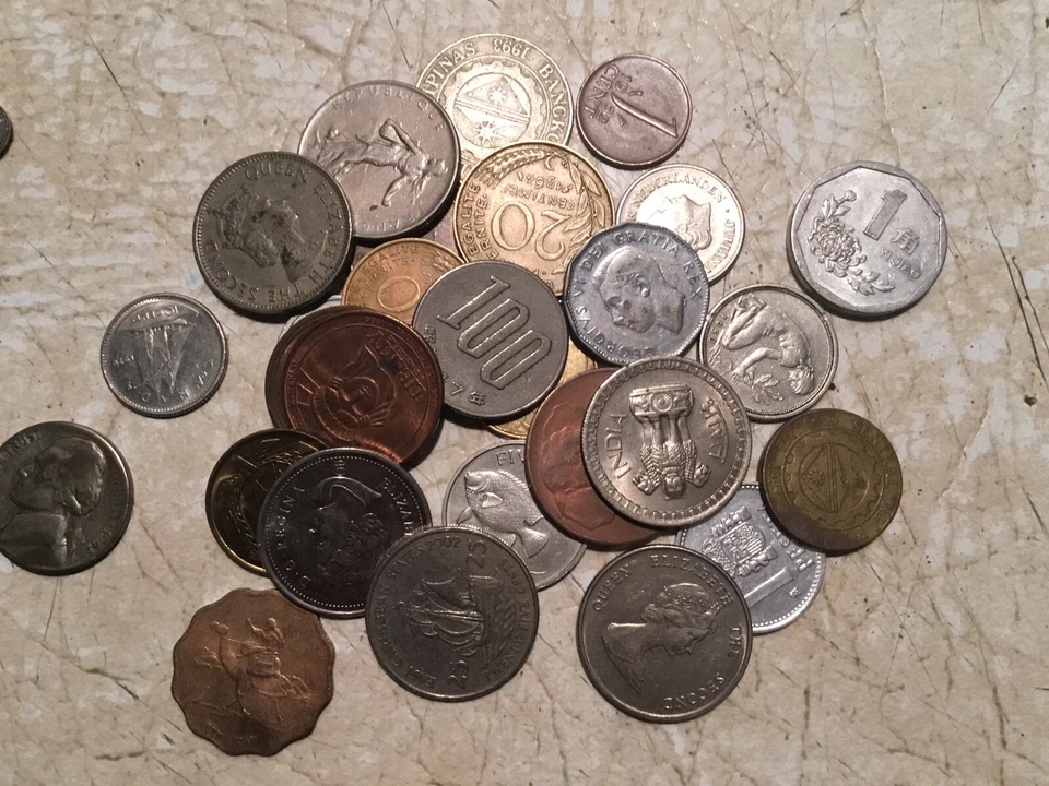 Lote de dos monedas de plata alemanas 1971F de 5 marcos EE. UU. 5C SEGUNDA GUERRA MUNDIAL y 1/4 libra Foto 3 de 4