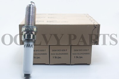 New Spark Plugs 06M905606F Set (6) For Audi VW Porsche Porsche