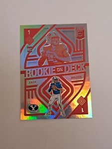 2021 Panini Donruss Elite Rookie On Deck Zach Wilson #RD3 Rookie RC JETS