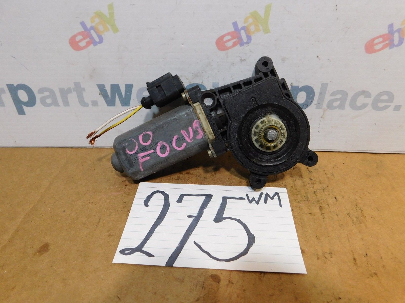 02 03 04 05 06 07 FORD FOCUS REAR Driver Side Window MOTOR #275 wm