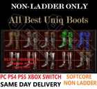 ✅PC PS4 PS5 XBOX SWITCH✅NON-LADDER All Uniq Boots DIABLO 2 RESURRECTED D2R ITEMS