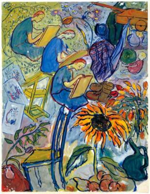 Brush Work : Charlotte Salomon : Archival Quality Art Print