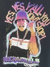 MEDIUM LL Cool J rock the bells black T-shirt EXCELLENT Clean Music Rap Hip Hop