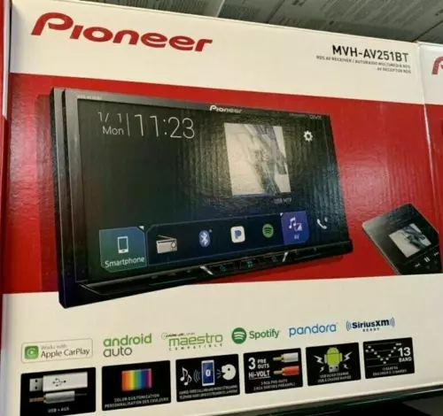Pioneer MVH-AV251BT Bluetooth 7" Multimedia Android Auto Apple CarPlay Pandora