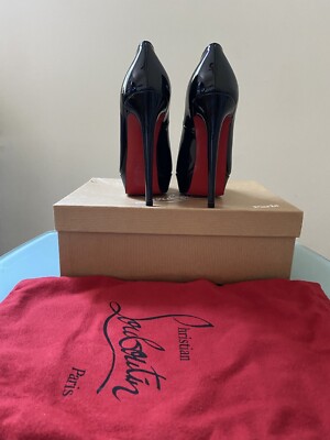 Authentic Christian Loubotin Bianca Pumps Black Size 36 New | eBay