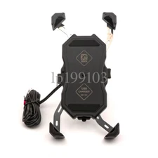 Motorcycle Bike ATV MTB Handlebar Phone Holder Mount USB Charger Accessories USA