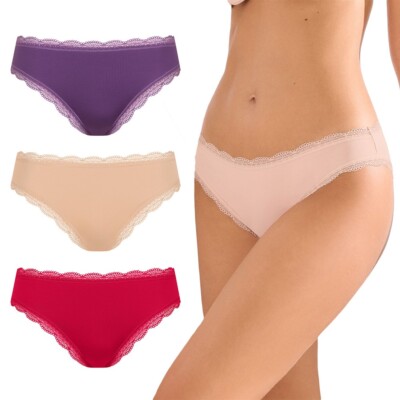 Lisca Damen Slip Everyday Gr. S-XXL in rose, violet, red