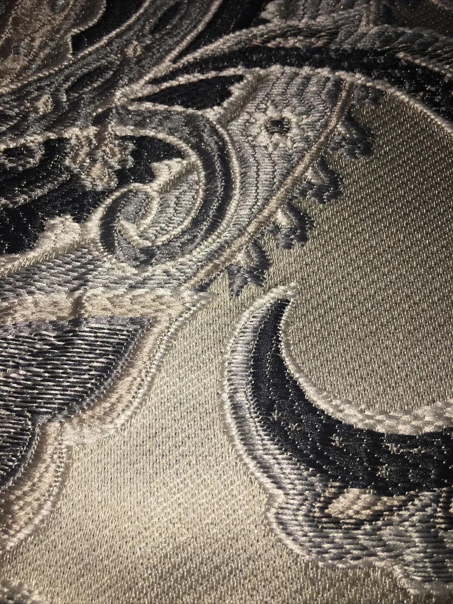 Black sale drapery fabric