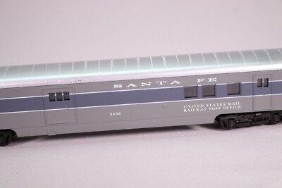 LE5222 CON-COR Train Ho Wagon fourgon postal RPO Santa Fe 3403 gris