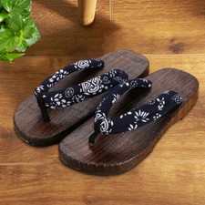 Japanische Holz Clogs drinnen/draußen bequeme Sandalen für Männer Frauen