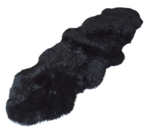 Alfombra de piel de cordero edición sofá sillón funda extra grande XXL - Imagen 4 de 6