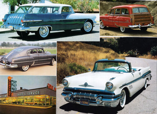 50 LOT Vintage 1950s Pontiac Cars, Nice Variety of Magazine & Book Clips - Afbeelding 1 van 7