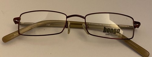 Bongo B WYOMIE BU Eyeglasses Frames Burgundy Rectangular Full Rim 47-18-135 - Picture 5 of 14