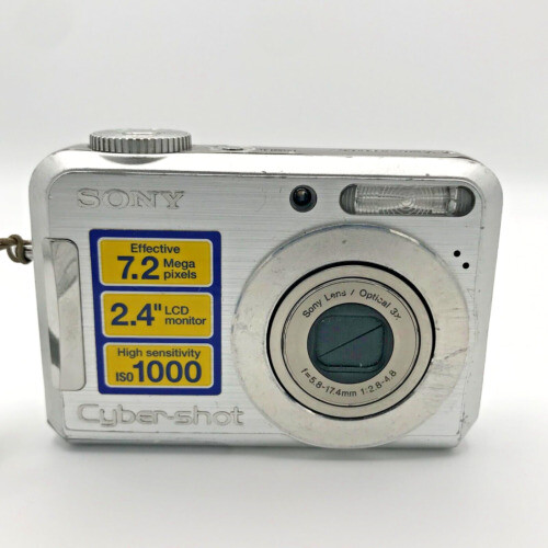 Sony Cybershot DSC-S930 10.1MP 3x Optical Digital Camera - Silver 100% Working - Picture 1 of 12