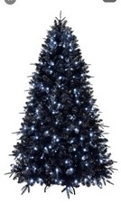 6ft Artificial Black Christmas Tree Outdoor Black Halloween Tree Decorations ...