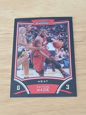 2008-09 Topps Bowman Chrome Dwayne Wade Black Refractor #100 Heat /499 $$$
