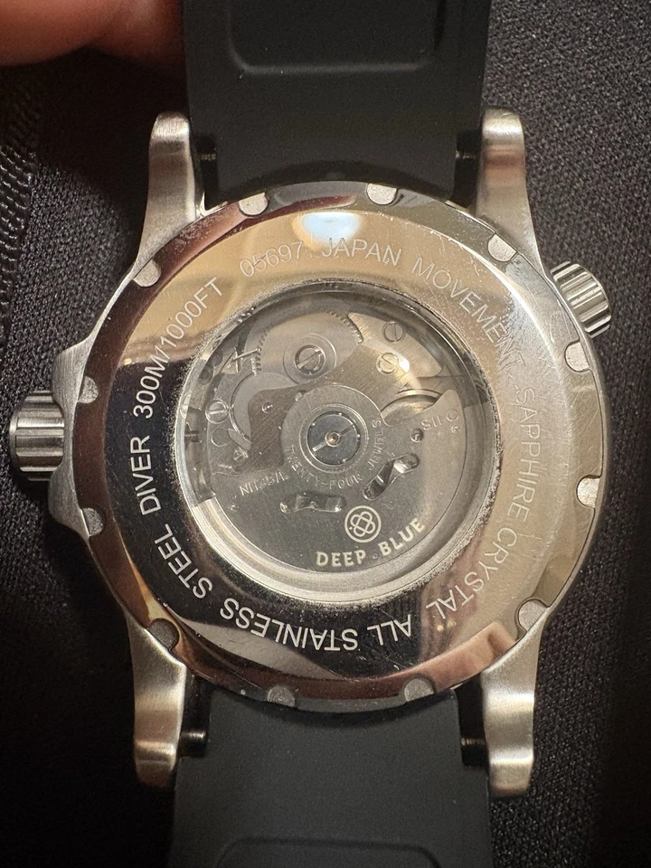 Reloj de buceo automático Deep Blue Master 1000 Foto 2 de 4