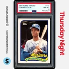 1989 TOPPS TRADED #41T KEN GRIFFEY JR. RC ROOKIE PSA 8