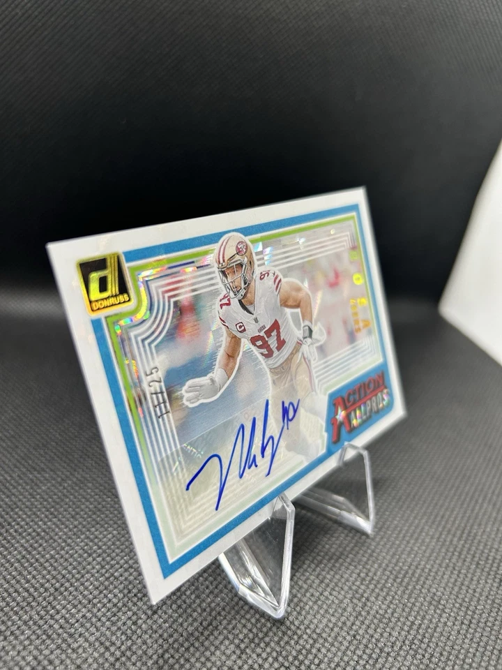 2023 Donruss Action All Pros Nick Bosa Auto /25 - Image 2 of 4