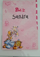 Diddl knuffelstarker A6 Pimboli Namens Block 'Sandra' 30 Bl&auml;tter + Sticker