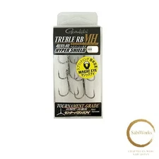 New Gamakatsu 5 Pack MH 1/0 Treble Hooks  Rose  Hyper Shield  Microbarb  Sea