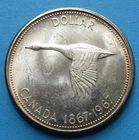 1867-1967 Canadian 80% Silver Dollar