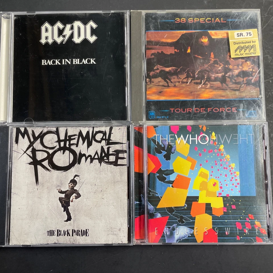 Rock Cd Lot Of 23 Various Artists AC/DC Bon Jovi ELO Talking Heads More See Pics Foto 4 de 4